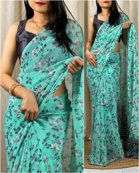 Georgette sarees uploaded by business on 3/28/2023