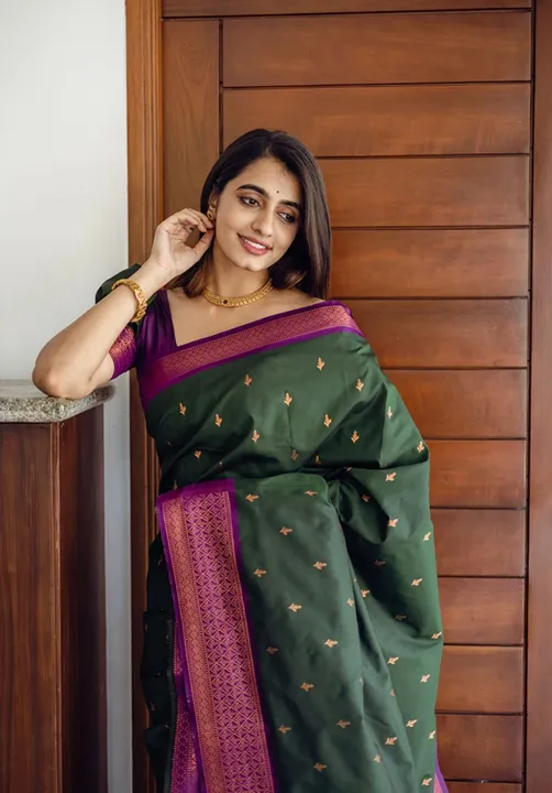 Rich pallu with allover buti design saree  uploaded by DHANANJAY CREATIONS on 3/28/2023