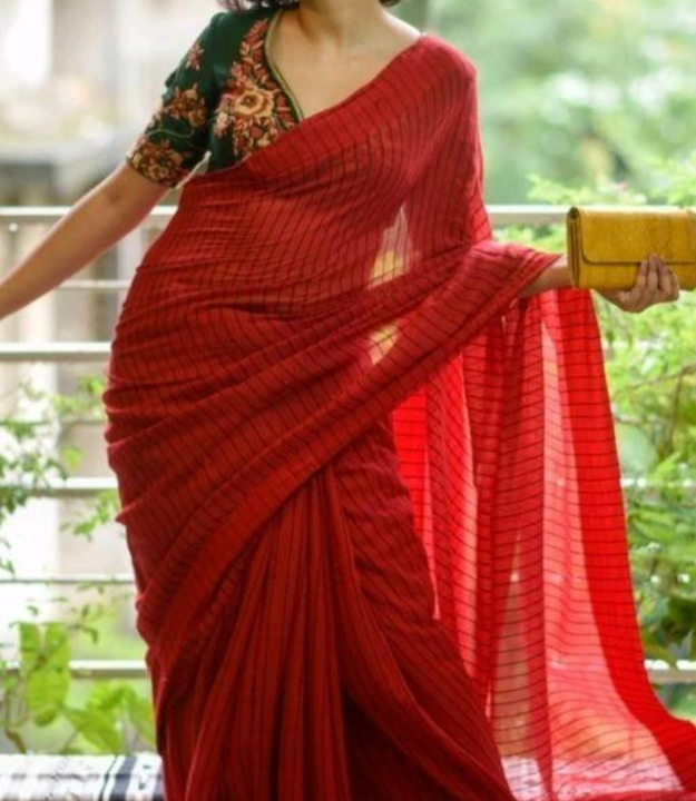 Cotton khadi saree  uploaded by business on 3/28/2023