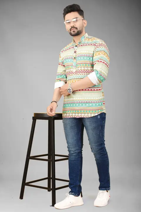 Product image of Hot Selling Full Sleeve Short Kurta Shirt , price: Rs. 299, ID: hot-selling-full-sleeve-short-kurta-shirt-33b57f1c