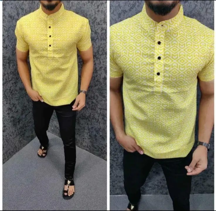 Product image of Hot Selling Half Sleeve Short Kurta Shirt , price: Rs. 289, ID: hot-selling-half-sleeve-short-kurta-shirt-771ff4a7