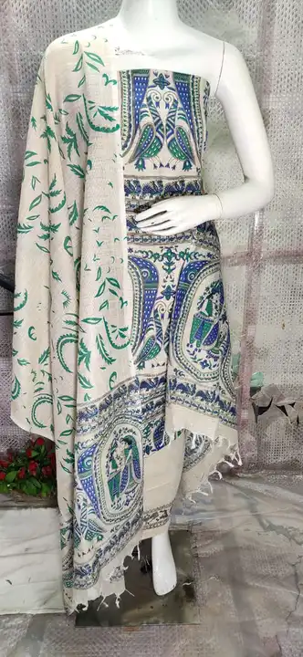 Cotton by dupyan silk suits with batik print 👣👣 uploaded by business on 3/28/2023