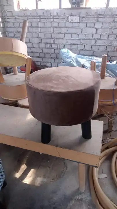 Velvet fabric wooden stool  uploaded by Amit Handicrafts on 3/28/2023