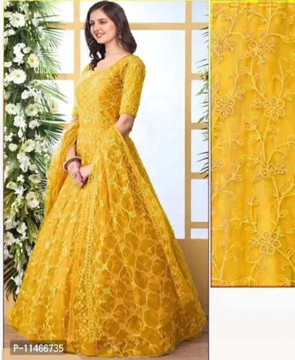 Stylish Fancy Net Ethnic Gown For Women uploaded by Fashion Hub on 3/28/2023