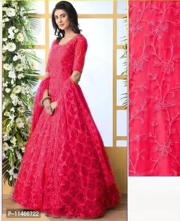Stylish Fancy Net Ethnic Gown For Women uploaded by Fashion Hub on 3/28/2023