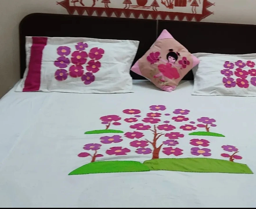 Patchwork bedsheet 20% rebate uploaded by Appliwuepillows on 5/30/2024