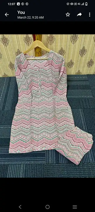 Product image of Cotton kurti with pent 🥰🥰, price: Rs. 320, ID: cotton-kurti-with-pent-7e3d0e5e