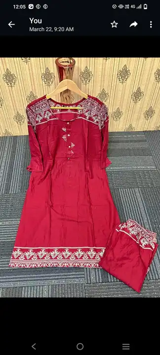 Product image of Cotton kurti with pent  🤘🤘, price: Rs. 320, ID: cotton-kurti-with-pent-1b49c932
