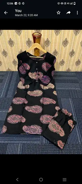 Product image of Cotton kurti with pent 🥰🥰, price: Rs. 320, ID: cotton-kurti-with-pent-259946cf