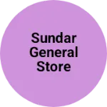 Business logo of Sundar general Store