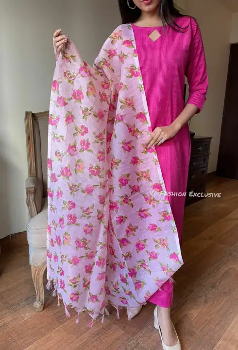 Kurti pant with duptta uploaded by business on 3/28/2023