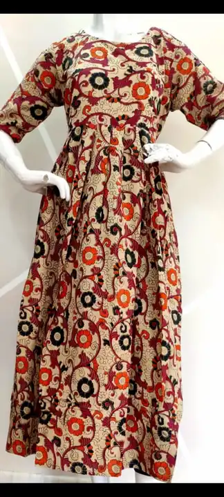 Kalamkari Cotton Gown uploaded by L & S GOODS CO on 3/28/2023