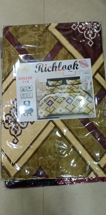 Richlook bedsheet double bed with pillow cover @240 uploaded by G s industries on 3/28/2023