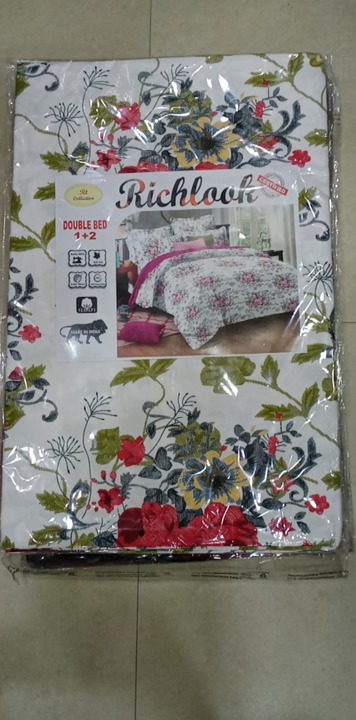 Richlook bedsheet double bed with pillow cover @240 uploaded by G s industries on 3/28/2023