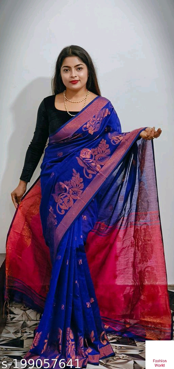Handloom sarees sarees  uploaded by World of fashion on 3/28/2023