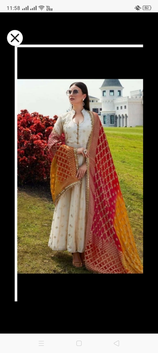 long dress with dupatta  uploaded by Rajinder kaur on 3/28/2023