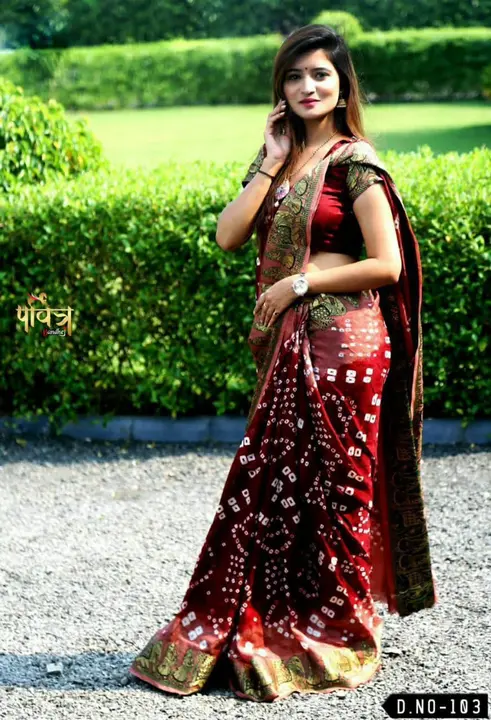 #bandhej #bandhani #saree #bandhejsaree #fashion #bandhanisaree #handloom #indianwear #bandhanidupat uploaded by Sai prem sarees on 3/28/2023