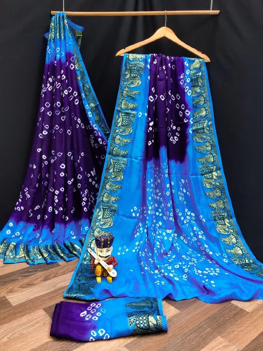 #bandhej #bandhani #saree #bandhejsaree #fashion #bandhanisaree #handloom #indianwear #bandhanidupat uploaded by Sai prem sarees 9904179558 on 3/28/2023