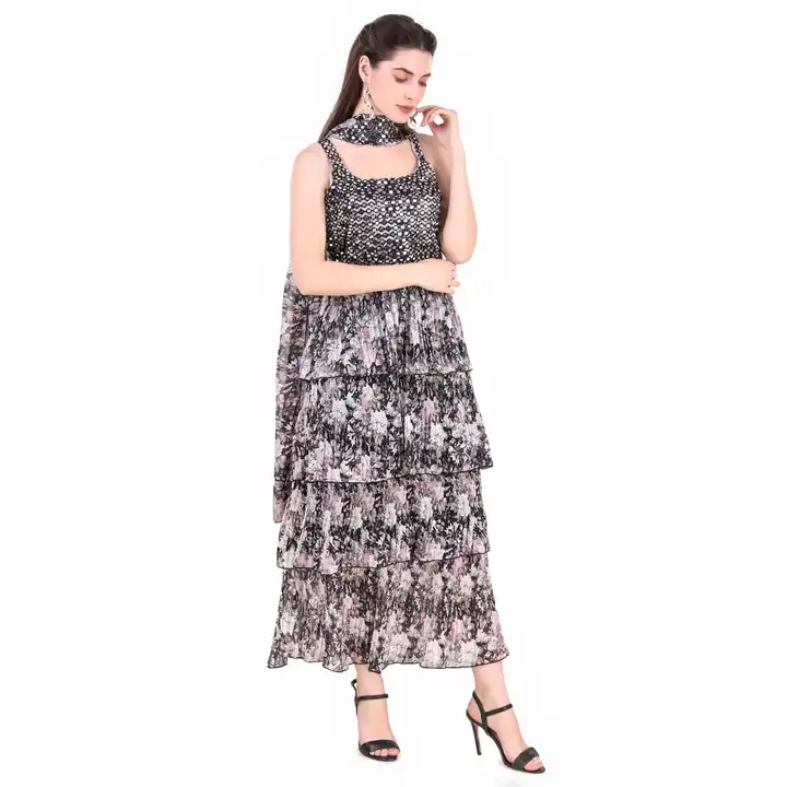 Georgette dress with chunni for women uploaded by Bhavya Sales and Marketing on 3/28/2023