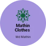 Business logo of Mathin clothes