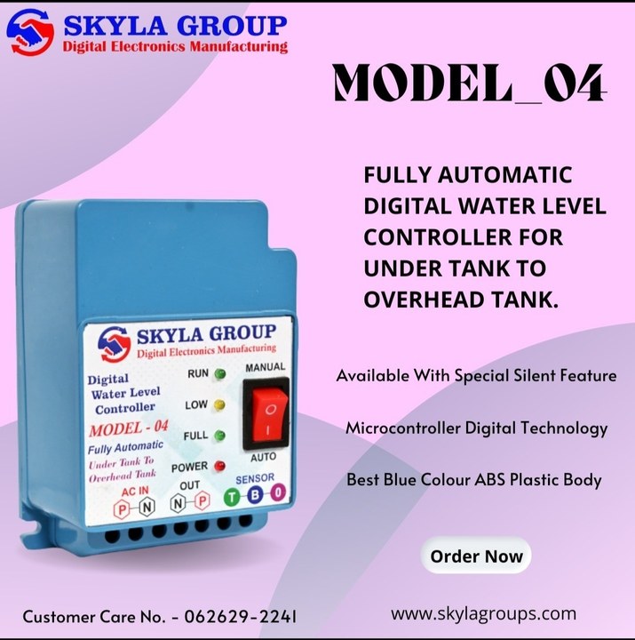 Fully Automatic Water level controller for motor uploaded by Skyla Group on 3/29/2023