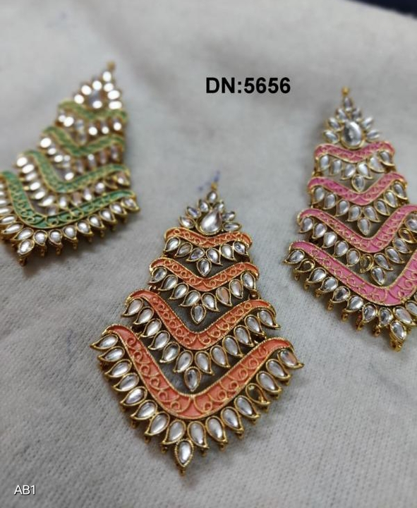 Meenakari earrings uploaded by Siddhi Creation on 3/29/2023