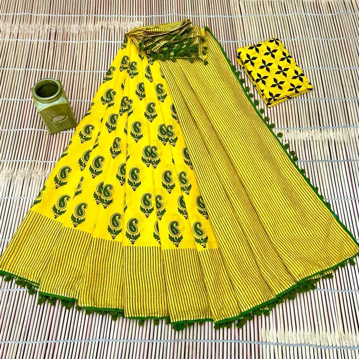 Product image of Cotton saree, price: Rs. 499, ID: cotton-saree-8c318d74