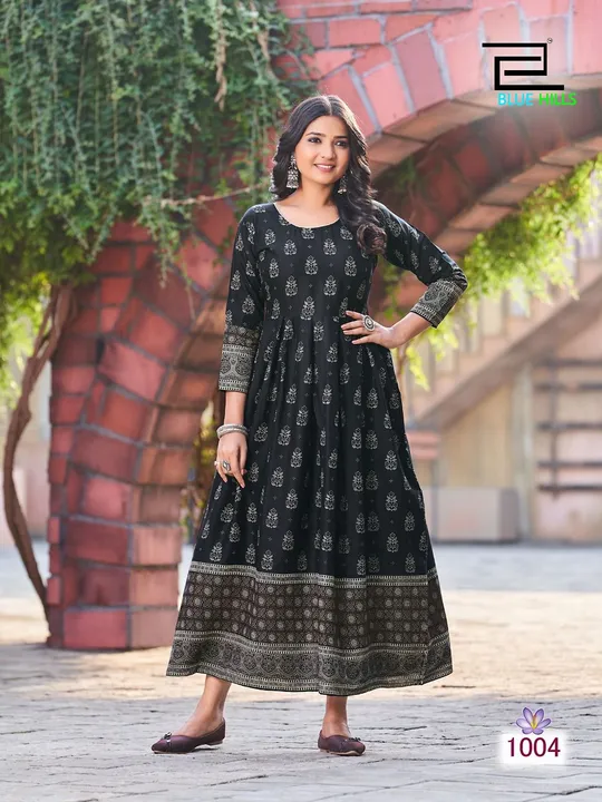 Gown Style Reyon Kurtis  uploaded by Triveni Creation on 3/29/2023