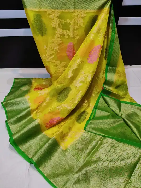 Banarsi Kora Orgenza Soft Saree uploaded by Meenawala Fabrics on 3/29/2023