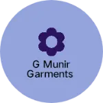 Business logo of G Munir Garments