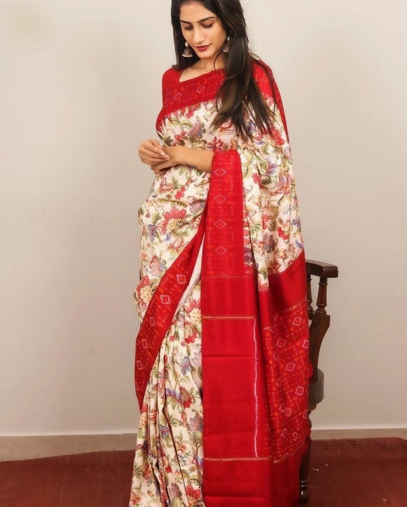 New digital print saree  uploaded by Fashion designer saree  on 3/29/2023