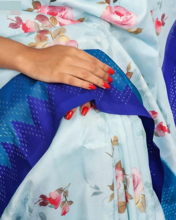 New digital print saree  uploaded by Fashion designer saree  on 3/29/2023