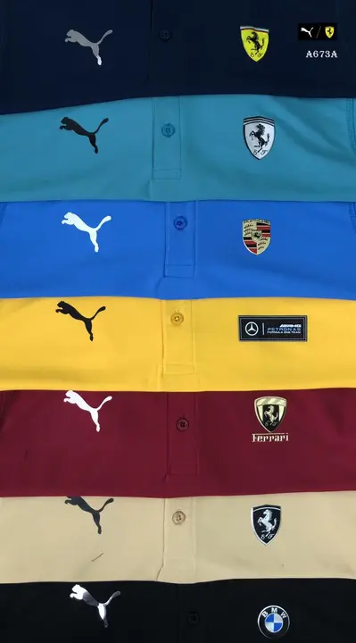 Men's Polo T-shirt Half sleeve with brand chest logo uploaded by IRAI Traders on 3/29/2023