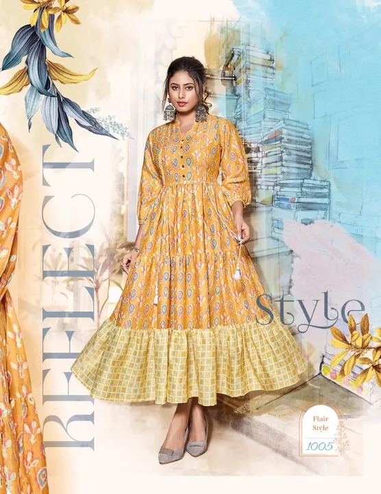 Catalog Name: Flair Style Vol 1
Brand name: Passion Tree
Type: One Piece Gown
Fabric Detail: Capsule uploaded by Agarwal Fashion  on 3/29/2023
