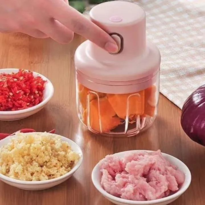 lectric Mini Garlic Chopper | Portable Cordless with USB Charging | uploaded by R M PLASTIC on 3/29/2023