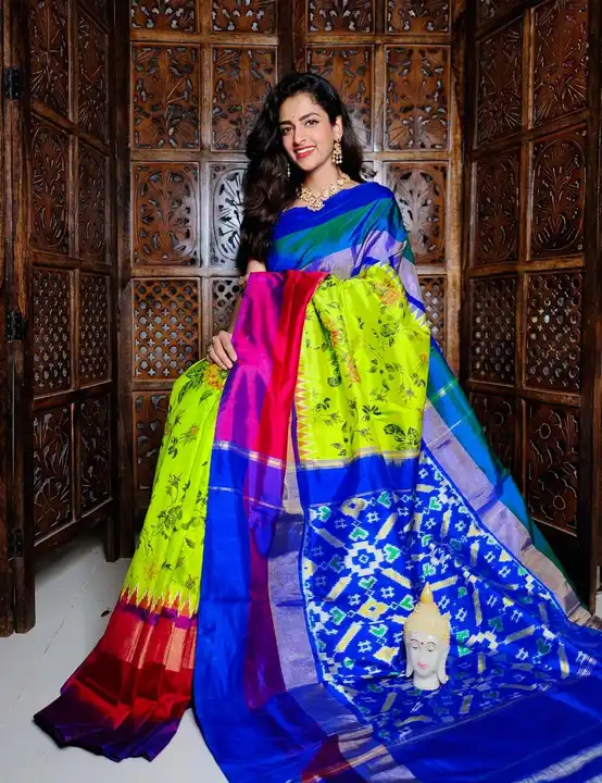 Pure ikkat saree uploaded by Bisnupur silk Manufacturer on 3/29/2023