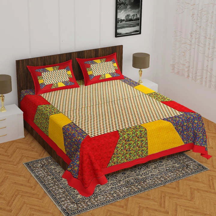 Product image of Jaipuri bed sheet , price: Rs. 415, ID: jaipuri-bed-sheet-c2bda4df