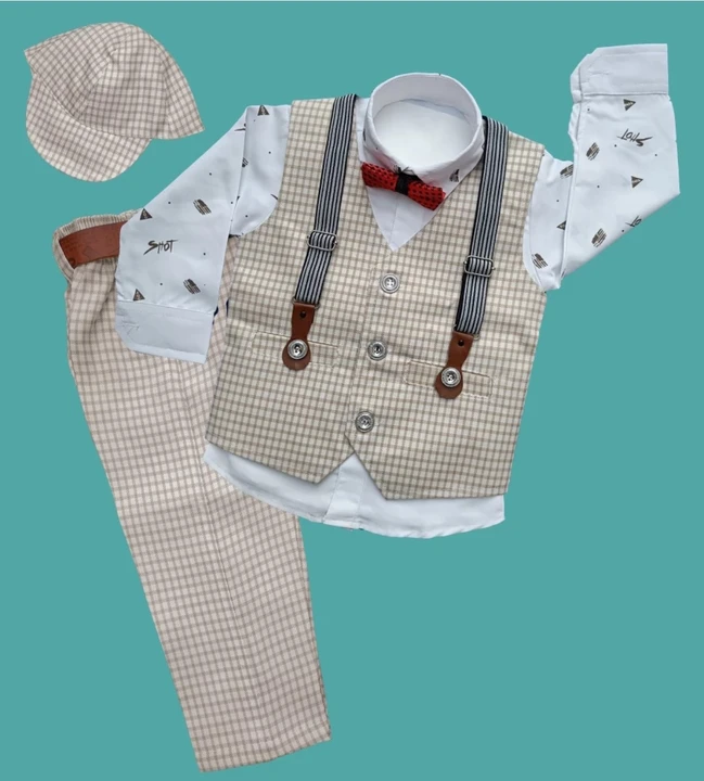 Makhi chk O, set of 3 colours, size 18 baby boys partywear  uploaded by VDetail on 3/29/2023