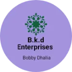 Business logo of B.k.d enterprises