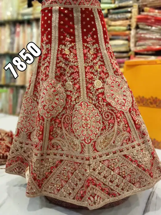 Bridal Lehenga with Embroidered and Stone worked uploaded by PURVANCHAL COLLECTION PRIVATE LIMITED on 5/31/2024