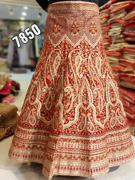 Bridal Lehenga with Embroidered and Stone worked uploaded by PURVANCHAL COLLECTION PRIVATE LIMITED on 3/29/2023