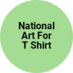 Business logo of National art for t shirt printing
