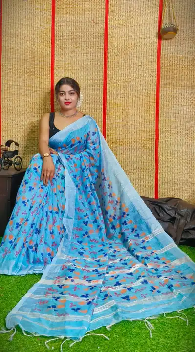 Cotton printed saree uploaded by Debasree Boutique on 3/29/2023