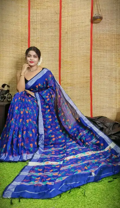 Cotton printed saree uploaded by Debasree Boutique on 3/29/2023