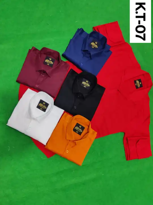 Simple plane shirt best quality Size M or L uploaded by S.S GARMENTS on 3/29/2023