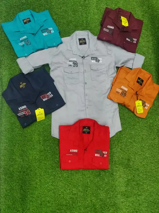 Double pocket broken twill shirt best quality Size M or L uploaded by S.S GARMENTS on 3/29/2023