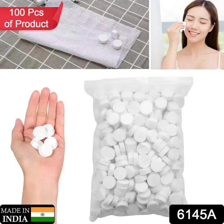 6145A Compressed Facial Face Sheet tablets Outdoor Travel Portable Face Towel Disposable Magic Towel uploaded by DeoDap on 3/29/2023