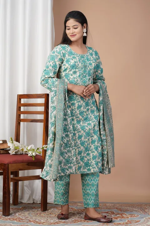 Jaipuri kurti set  uploaded by Prisha ethnicwear on 3/29/2023
