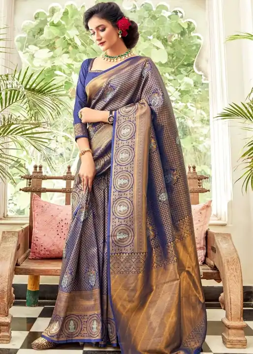 Dhananjay Creations: Georges silk saree  uploaded by Dhananjay Creations Pvt Ltd. on 3/29/2023