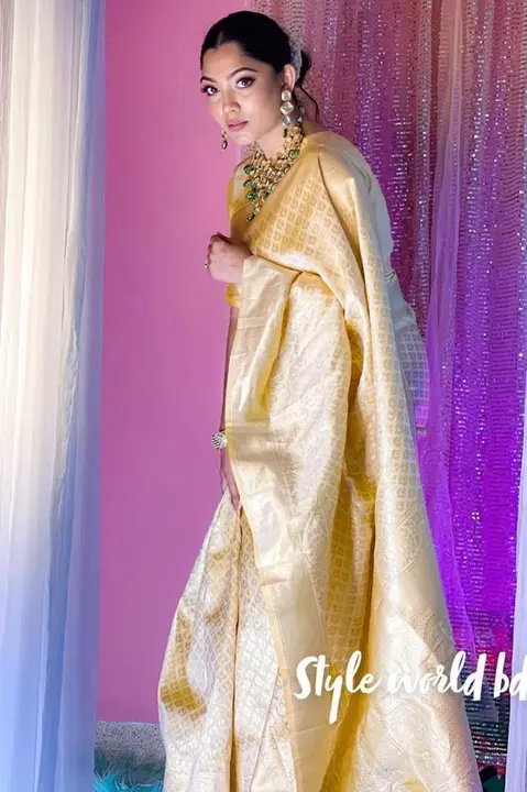 Beautifull Banarasi Soft Silk Saree For Traditional Wear. uploaded by DHANANJAY CREATION  on 3/29/2023